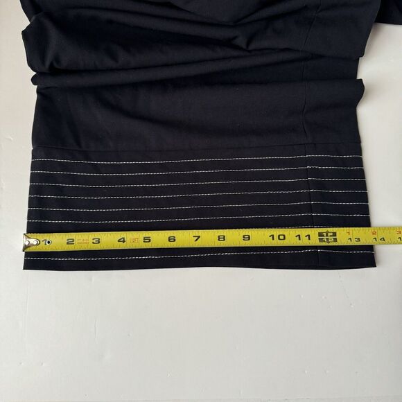 karl lagerfeld Women’s Wide Leg Jumpsuit Black With Stitching Size 12 - Picture 10 of 16